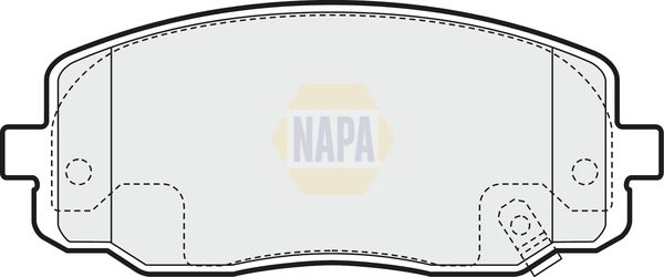 Napa NBP1393 Brake Pad Set, disc brake - 1