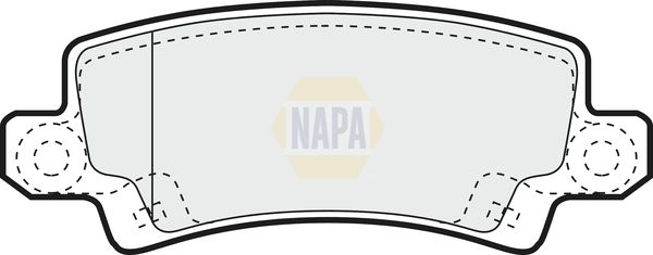 Napa NBP1396 Brake Pad Set, disc brake - 1