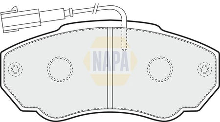 Napa NBP1397 Brake Pad Set, disc brake - 1