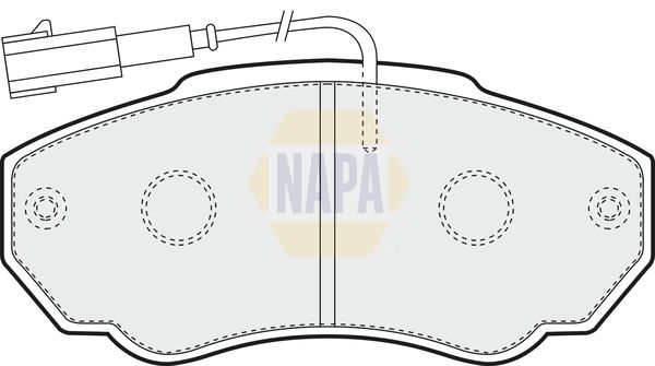 Napa NBP1397 Brake Pad Set, disc brake - 1