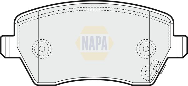 Napa NBP1398 Brake Pad Set, disc brake - 1