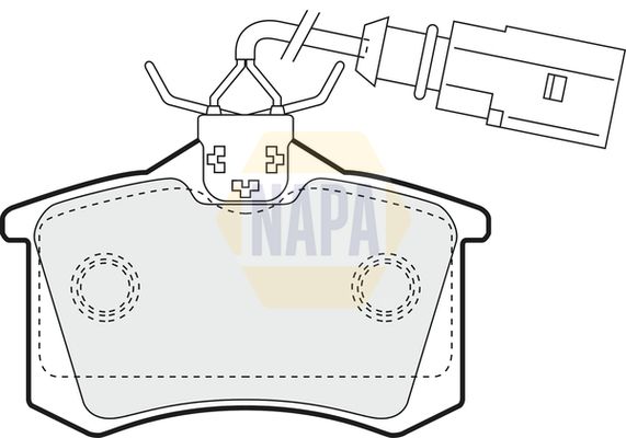 Napa NBP1401 Brake Pad Set, disc brake - 1