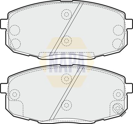 Napa NBP1403 Brake Pad Set, disc brake - 1