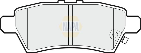 Napa NBP1404 Brake Pad Set, disc brake - 1
