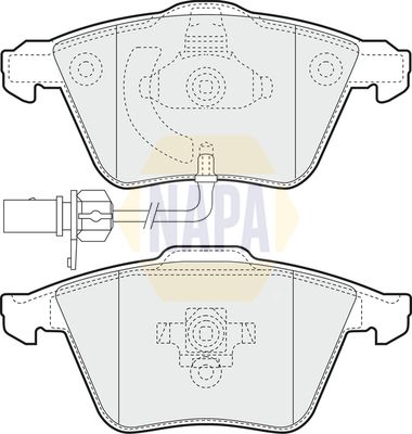 Napa NBP1405 Brake Pad Set, disc brake - 1