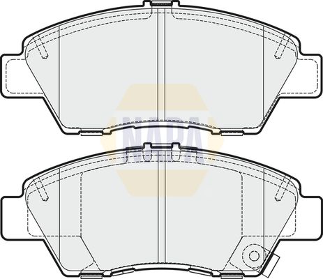 Napa NBP1406 Brake Pad Set, disc brake - 1