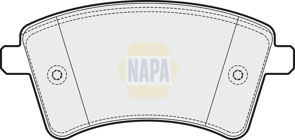 Napa NBP1407 Brake Pad Set, disc brake - 1