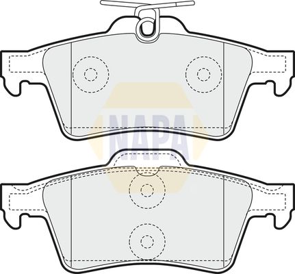 Napa NBP1411 Brake Pad Set, disc brake - 1