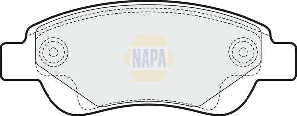 Napa NBP1412 Brake Pad Set, disc brake - 1