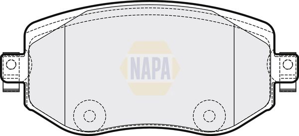Napa NBP1413 Brake Pad Set, disc brake - 1