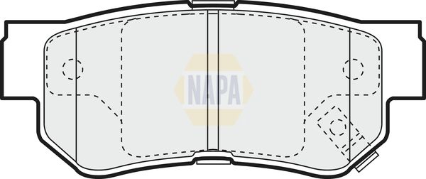 Napa NBP1414 Brake Pad Set, disc brake - 1