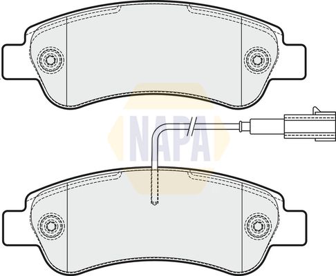 Napa NBP1415 Brake Pad Set, disc brake - 1