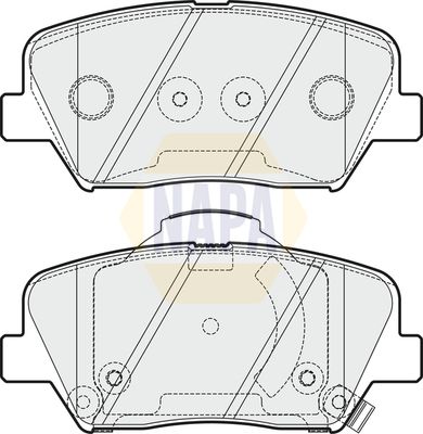Napa NBP1422 Brake Pad Set, disc brake - 1