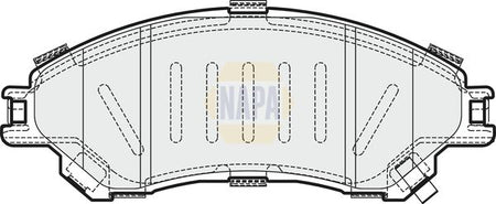 Napa NBP1423 Brake Pad Set, disc brake - 1