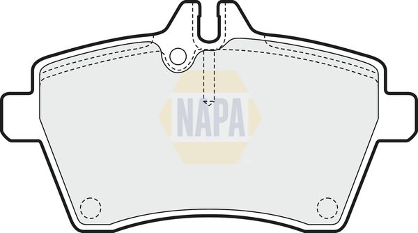 Napa NBP1427 Brake Pad Set, disc brake - 1