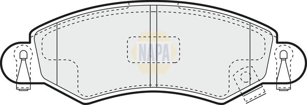 Napa NBP1429 Brake Pad Set, disc brake - 1