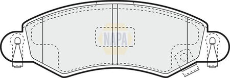 Napa NBP1429 Brake Pad Set, disc brake - 1