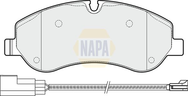 Napa NBP1433 Brake Pad Set, disc brake - 1