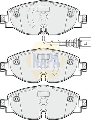 Napa NBP1437 Brake Pad Set, disc brake - 1