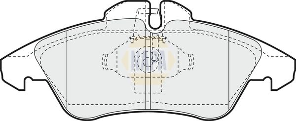 Napa NBP1441 Brake Pad Set, disc brake - 1