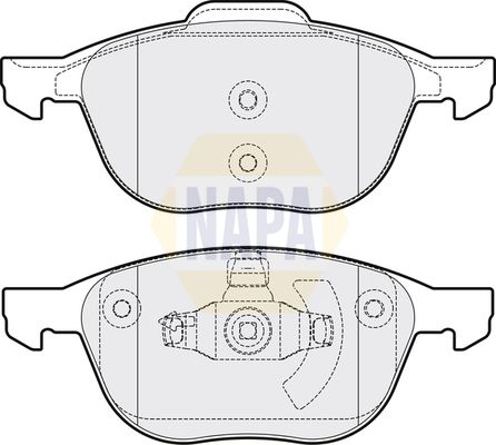 Napa NBP1443 Brake Pad Set, disc brake - 1