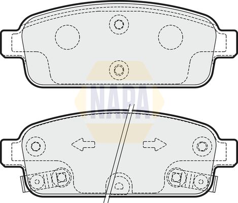 Napa NBP1451 Brake Pad Set, disc brake - 1