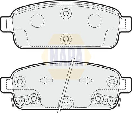 Napa NBP1451 Brake Pad Set, disc brake - 1