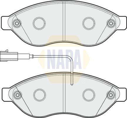 Napa NBP1453 Brake Pad Set, disc brake - 1