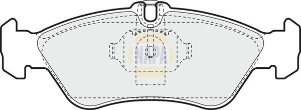 Napa NBP1454 Brake Pad Set, disc brake - 1