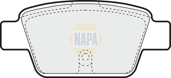 Napa NBP1456 Brake Pad Set, disc brake - 1