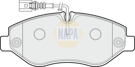 Napa NBP1462 Brake Pad Set, disc brake - 1