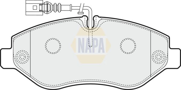 Napa NBP1462 Brake Pad Set, disc brake - 1
