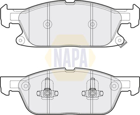 Napa NBP1463 Brake Pad Set, disc brake - 1