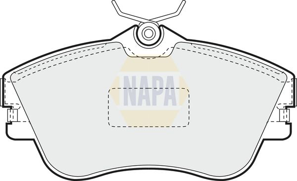 Napa NBP1484 Brake Pad Set, disc brake - 1
