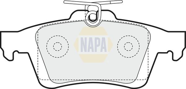 Napa NBP1500 Brake Pad Set, disc brake - 1