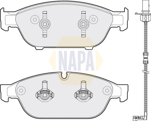 Napa NBP1509 Brake Pad Set, disc brake - 1