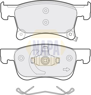 Napa NBP1521 Brake Pad Set, disc brake - 1