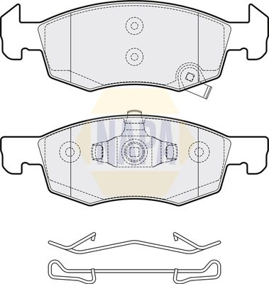 Napa NBP1522 Brake Pad Set, disc brake - 1