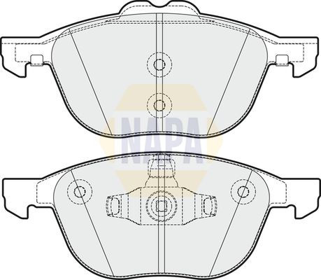 Napa NBP1534 Brake Pad Set, disc brake - 1