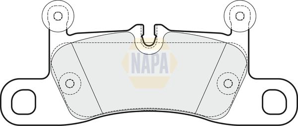Napa NBP1537 Brake Pad Set, disc brake - 1