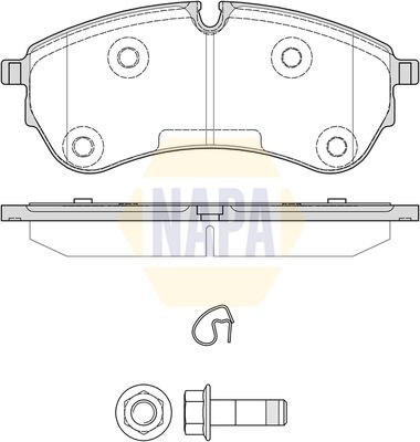 Napa NBP1540 Brake Pad Set, disc brake - 1