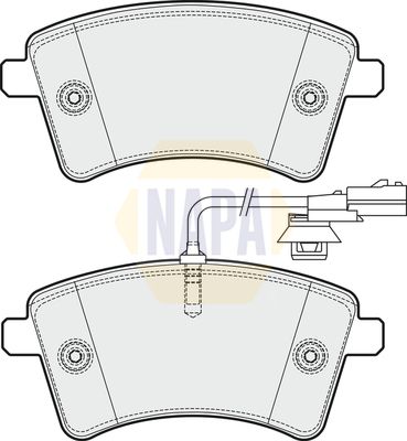 Napa NBP1542 Brake Pad Set, disc brake - 1