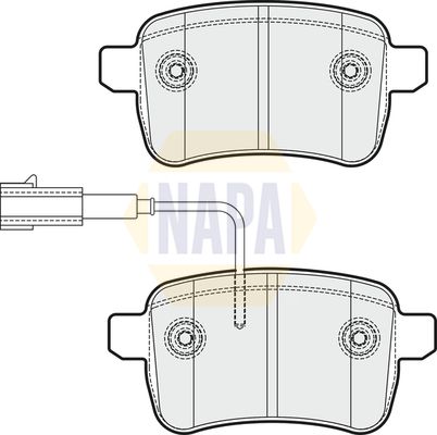 Napa NBP1544 Brake Pad Set, disc brake - 1