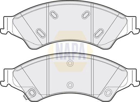 Napa NBP1547 Brake Pad Set, disc brake - 1