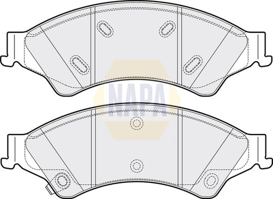 Napa NBP1547 Brake Pad Set, disc brake - 1
