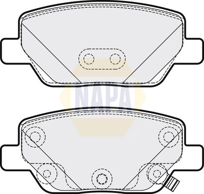 Napa NBP1550 Brake Pad Set, disc brake - 1