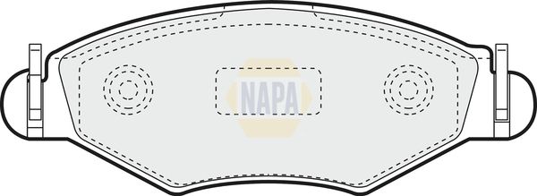 Napa NBP1560 Brake Pad Set, disc brake - 1