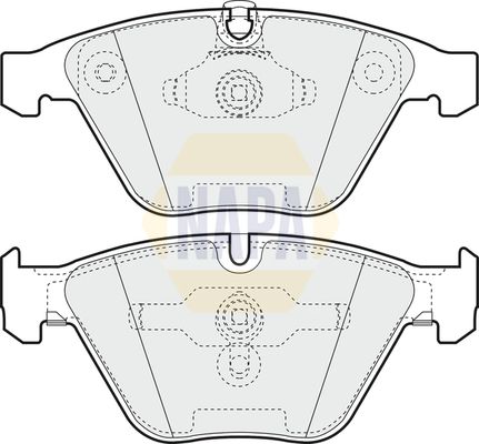 Napa NBP1565 Brake Pad Set, disc brake - 1