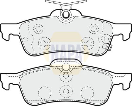 Napa NBP1566 Brake Pad Set, disc brake - 1