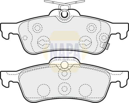 Napa NBP1566 Brake Pad Set, disc brake - 1